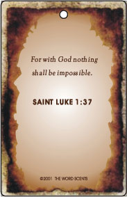 Air Fresheners - Contact us for more information on our gospel novelty items and air fresheners featuring a variety of fragrances and inspirational bible passages to choose from.