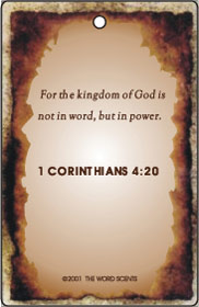 Air Fresheners - Contact us for more information on our gospel novelty items and air fresheners featuring a variety of fragrances and inspirational bible passages to choose from.